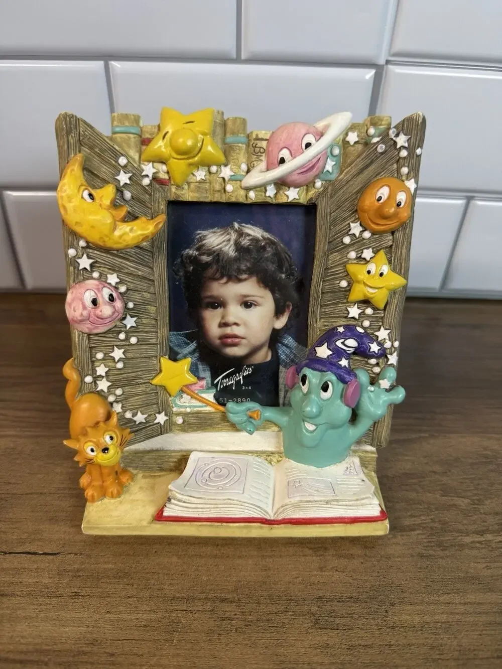 NEW Rare Terragrafics Magical 3D Storybook Wizard Frame 1992